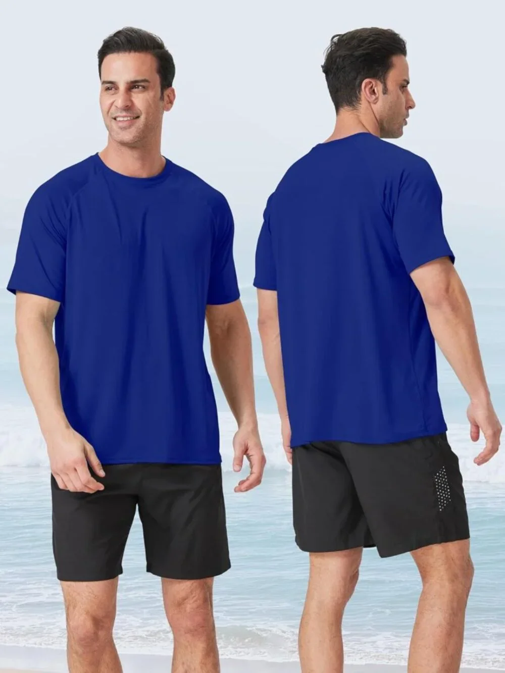Men's UPF 50+ Rash Guard Swim Shirts - Quick Dry, Moisture Wicking, Lightweight